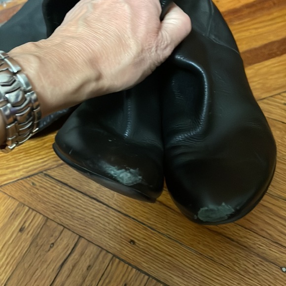 Blk high leather boots - used - Picture 5 of 10